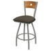 Holland Bar Stool Voltaire Swivel Stool Upholstered/Metal in Gray/Brown | 36 | Wayfair X83036ANMedMplB006