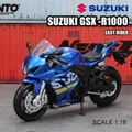 MSZ 1:18 Suzuki GSX-R1000 Moto Alliage Modèle De Voiture Jouet Pour Enfants Voiture Moulé Sous