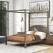 Red Barrel Studio® Zuriyah Full Canopy Bed Wood in Brown/Green | 71 H in | Wayfair 8B0E5C105F2249BB983DA7CE826D5FC2