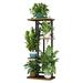 Arlmont & Co. Barnell Plant Stand Wood in Black/Brown | 29.05 H x 14.17 W x 9.05 D in | Wayfair 99863B4BA9F143EB93040A200BF7B919