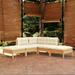 Latitude Run® Astha 25" Wide Outdoor Patio Sofa w/ Cushions Wood in Brown | 24.6 H x 25 W x 25 D in | Wayfair A5859EF08B754B41BDCC6655C8965C07
