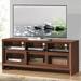 Latitude Run® Techni Mobili Modern TV Stand w/ Storage For Tvs Up To 60", Hickory-24" H x 56" W x 17" D in Brown | 24 H x 56 W x 17 D in | Wayfair