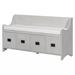Red Barrel Studio® Reginbert Fabric Upholstered Storage Bench Solid + Manufactured Wood in Gray | 26.3 H x 48 W x 15.7 D in | Wayfair