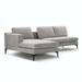 Gray Reclining Sectional - Ivy Bronx Keoisha 2 - Piece Upholstered Sectional | 34.65 H x 89.31 W x 55.9 D in | Wayfair