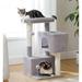 Tucker Murphy Pet™ 31.5" H Elaf Cat Tree，Multi-Level Cat Tower w/ Hanging Ball Toys for Indoor Cats, Cat Condo Manufactured in Gray | Wayfair