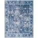 Blue 72 x 48 x 0.25 in Living Room Area Rug - Blue 72 x 48 x 0.25 in Area Rug - Bungalow Rose Sapheria Machine Washable Area Rug Living Room Bedroom Bathroom Kitchen Non Slip Stain Resistant | Wayfair