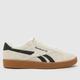Reebok club c grounds trainers in white & black
