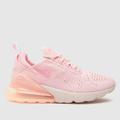 Nike air max 270 trainers in pale pink