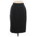 Badgley Mischka Casual Skirt: Black Solid Bottoms - Women's Size 8