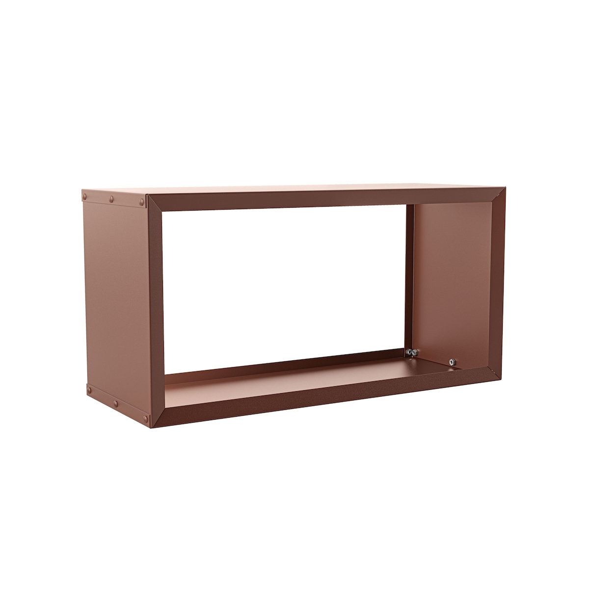 hiyard Brennhzregal Wooker wide Kaminholzregal Holzlagersystem matt-schwarz oder rostbraun 99 x 49 cm Image