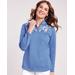 Blair Women's Better than Basic Everyday Quarter Zip Top - Blue - 3XL - Womens