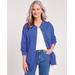 Blair Women's Iconic Fleece Jacket - Blue - SML - Misses