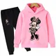 Mickey Minnie Maus Mädchen Anzug Kinder Langarm Cartoon Hoodies lange Hosen 2 stücke Set Kinder