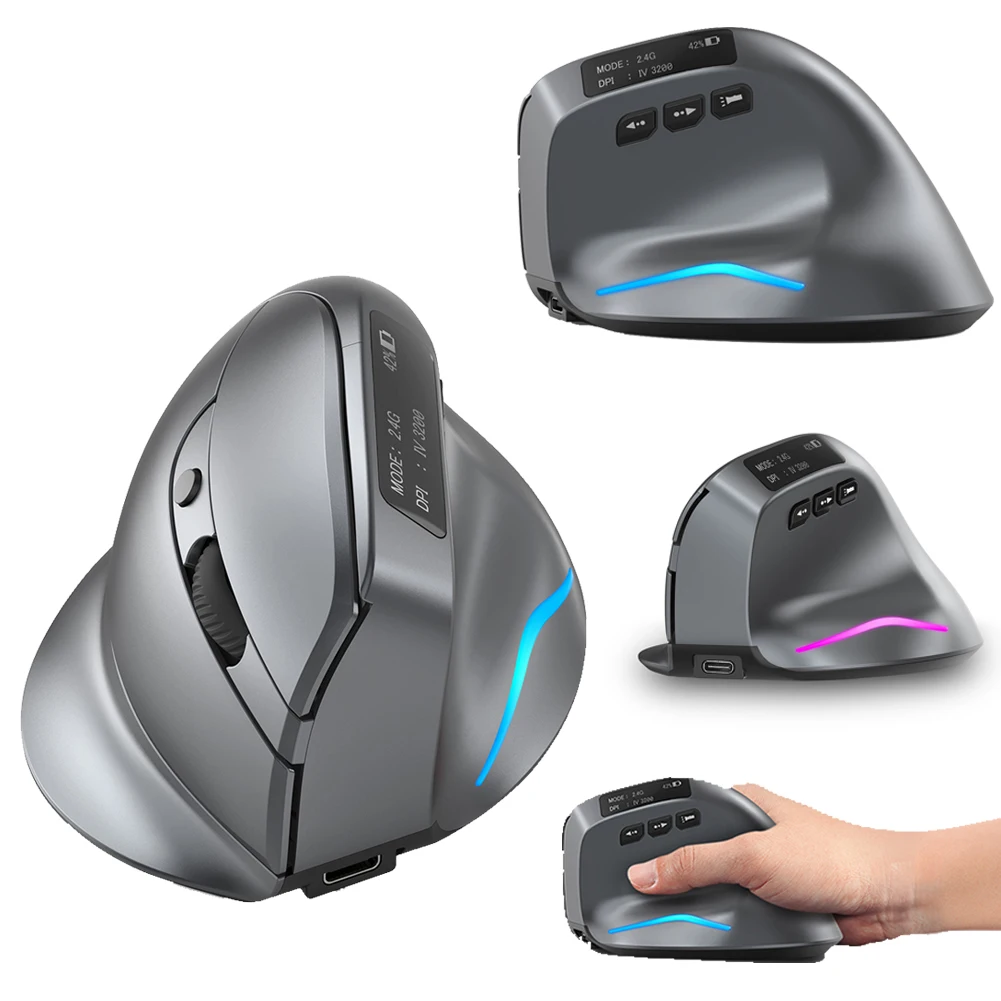 F-26C 2,4 GHz Wireless Gaming Maus 6 Tasten 3200DPI Ergonomische Optische Mäuse Optische Gaming Computer Maus für PC Laptop gaming Image