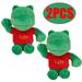 Lyle Lyle Crocodile Plush Doll Toy Based Off of The Movie - 15 Inch Doll - Soft Cuddly Plush Doll for Kids - Lyle Lyle Doll 2PCS