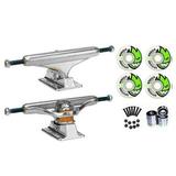 Independent Silver 139mm Truck 8.0 Package Skateboard Spitfire Wheels 53mm Abec 7 Bearings