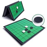 TUWABEII Magnetic Travel Classic Board Game with 64 Reversiblepiece & Folding Board Under $25