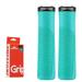 Bicycle Handle Grip Handle Unilateral Lock Handle Handle Non-Slip Straight (Cyan)