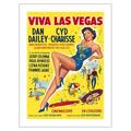 Viva Las Vegas (Meet Me in Las Vegas) - starring Dan Dailey Cyd Charisse - Vintage Film Movie Poster c.1956 - Fine Art Matte Paper Print (Unframed) 18x24in