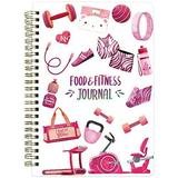 Food Nutrition Fitness Journal Weight Loss Wellness Workout Calorie Counter Log Diary Notebook Planner Diet Meal Exercise Training Health Tracker 6.1 x 8.5 Hard Cover