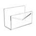 Esquirla Acrylic Mail Holder Desk Envelope Holder File Organizer Clear Lightweight Mail Organizer Mail Sorter Stand for Desk Office