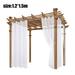 Apmemiss Clearance Patio Curtain Outdoor - Extra Wide Blackout Curtains Waterproof Windproof Privacy Outdoor Indoor Curtains for Porch Gazebo Pavilion Room Decor