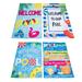 4 Pcs Garden Decorative Flags Yard Front Door Sign Rustic Outdoor Decoration Swimming Pool Banner Polyester Party