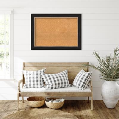 Vogue Framed Natural Corkboard Bulletin Board