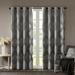 Ogee Knitted Jacquard Total Blackout Curtain Panel