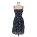 H&M Casual Dress: Blue Print Dresses - Women's Size 6