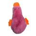 Toysmith Pet Dog Squeak Toy Puppy Chew Toys Duck Shaped Pet Training Interactive Toy Plush Toy for Small Medium Large Dogs Cats Kitten red
