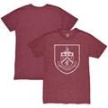 Men's 1863FC Claret Burnley Mono Crest Mock Twist Tri-Blend T-Shirt