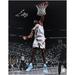 Evan Mobley Cleveland Cavaliers Autographed 11" x 14" White Jersey Dunk Spotlight Photograph