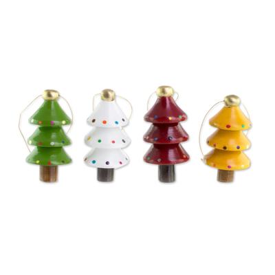 Festive Trees,'Assorted Color Reclaimed Wood Tree ...
