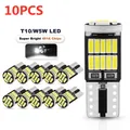 10/2pcs Lampada di segnalazione T10 W5w Led Canbus 4014 SMD W5w Led 168 194 Luci di ingombro automatiche Led Lettura Luce interna Bianco 12V