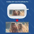 Custodie personalizzate per AirPods 4 2024 Pro 3 2 1 Foto fai da te Stampa Nome Logo Cover in TPU trasparente per Air Pods Borsa wireless Bluetooth