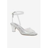 Wide Width Women's Ransel Sandal by J. Renee in Clear Silver (Size 9 1/2 W)