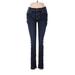 Hudson Jeans Jeggings - High Rise Skinny Leg Boyfriend: Blue Bottoms - Women's Size 27 - Dark Wash