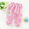 eczipvz Baby Girl Clothes Toddler Children Summer Girls Boys Trousers Stylish Haren Pants Resort Style Printed Beach Elephant (Pink 2-3 Years)