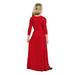 eczipvz Baby Girl Clothes Kids Toddler Girls Dress Above Knee Dress Long Sleeve Solid Princess Dress Girls Midi and Dresses (Red 3-4 Years)