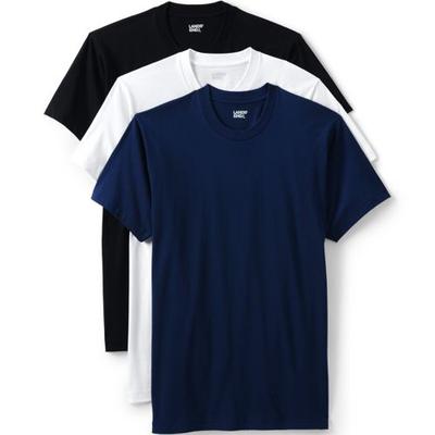 Crew Neck T-shirt - 3-pack, Men, size: 46-48, regular, Misc, Cotton, by Lands' End
