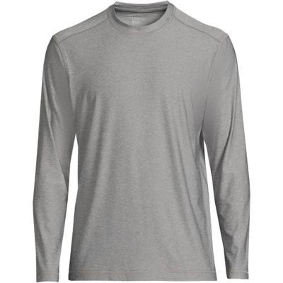 Long Sleeve Rash Vest, Men, size: 50-52, regular, Grey, by Lands' End
