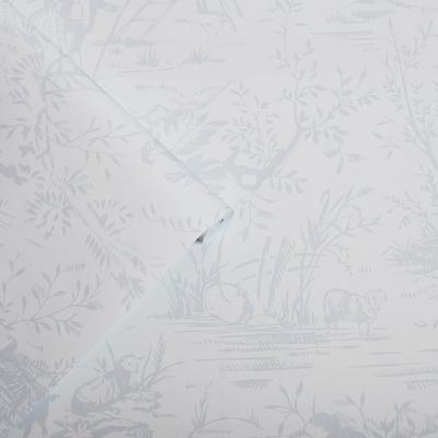 Vliestapete LAURA ASHLEY "Toile de Jouy", grau, B:52m L:10m, Vlies, Tapeten, 10mx52cm Image