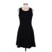 Old Navy Casual Dress - A-Line Scoop Neck Sleeveless: Black Print Dresses - Women's Size Medium