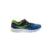 Saucony Sneakers: Athletic Platform Activewear Blue Color Block Shoes - Women's Size 6 - Almond Toe