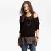 Free People Sweaters | Free People Bumblebee Striped Sweater M Linen Wool Black Brown | Color: Black/Brown | Size: M