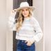 Free People Sweaters | Free People Devon Sweater | Color: Cream/Gray | Size: M