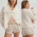 Anthropologie Sweaters | Anthropologie | Nwt! Pilcro Collared Cable-Knit Cardigan Sweater Size: Large | Color: Cream/White | Size: L