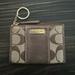 Coach Accessories | Coach Zippy Card Holder/Coin Pouch W/Key Ring | Color: Brown/Tan | Size: Os