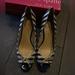 Kate Spade Shoes | Kate Spade Melinda - Navy & White Wedge | Color: Blue/White | Size: 8
